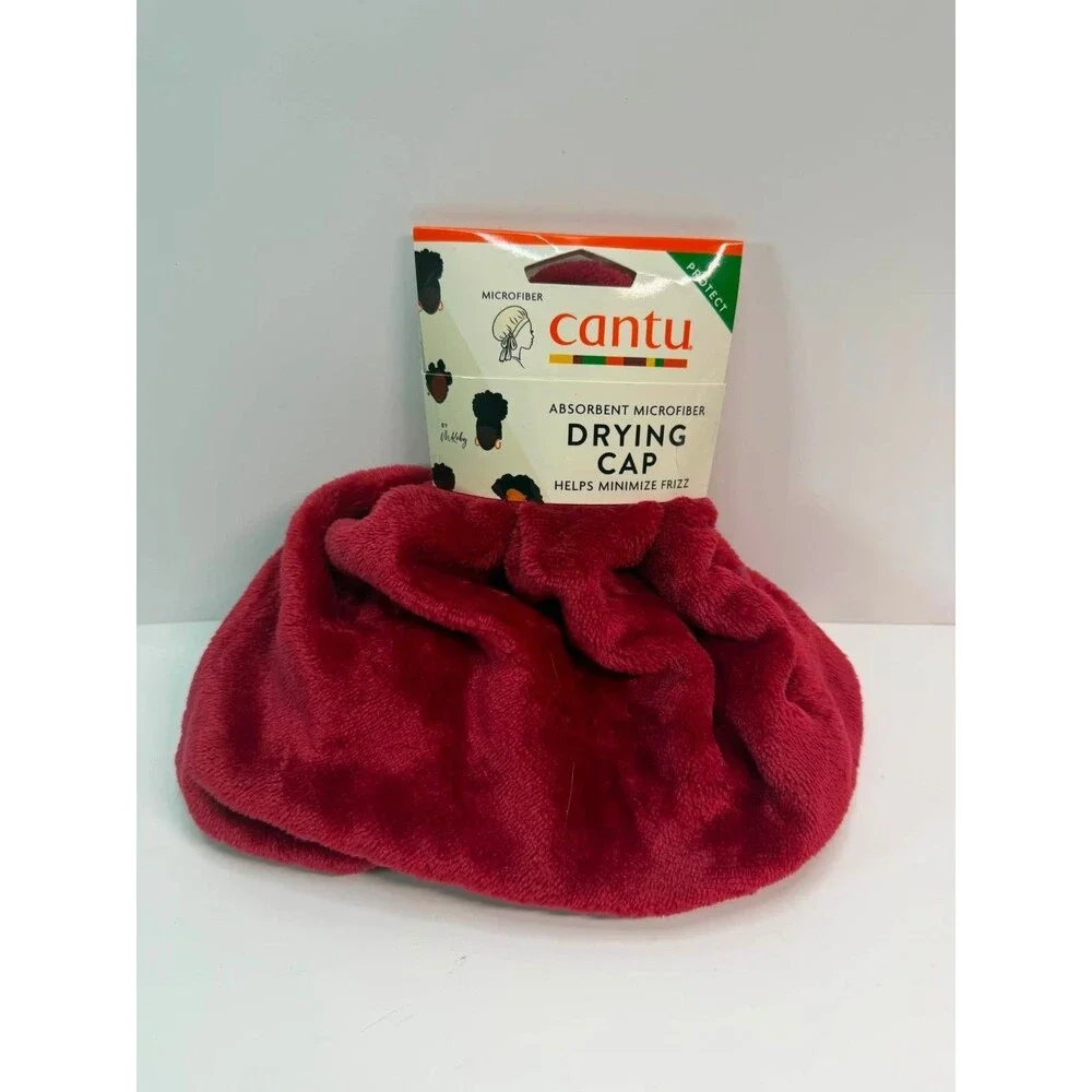 Cantu Absorbent Microfiber Drying Cap – Helps Minimize Frizz